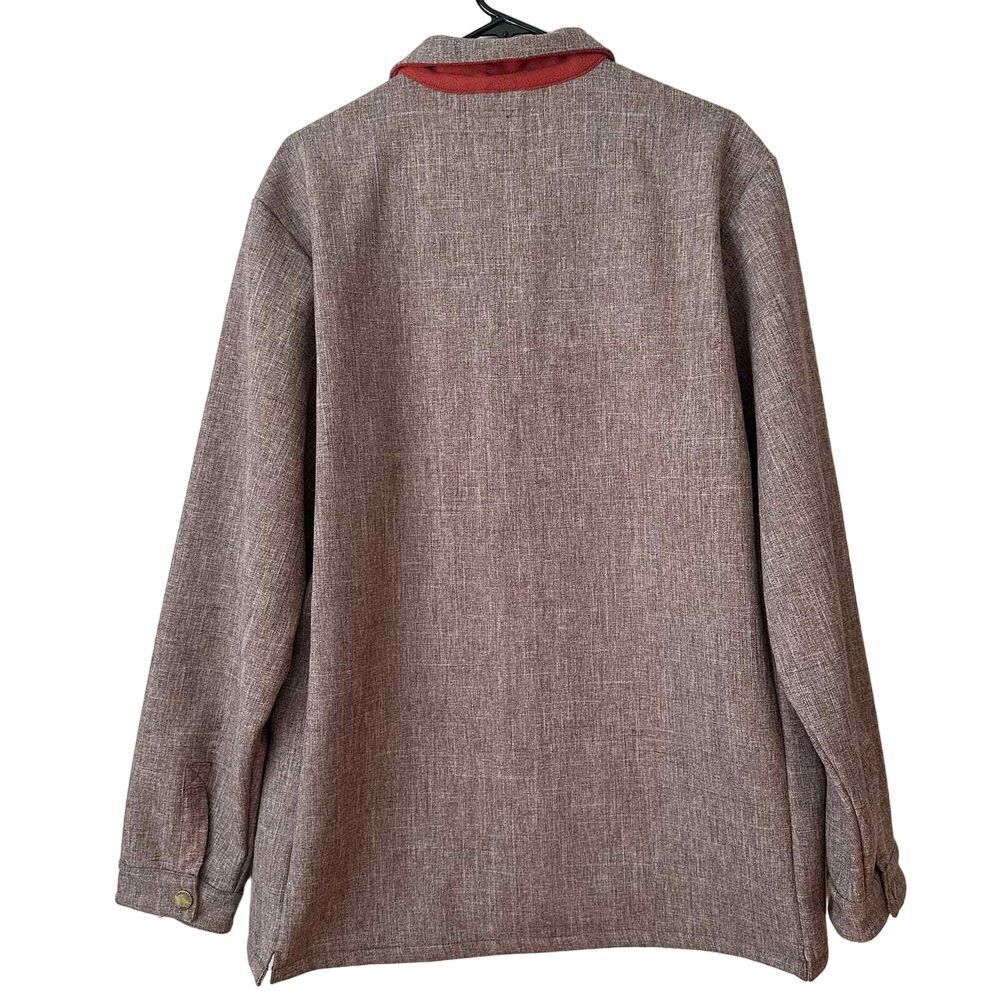 The Lumberjack Coalatree Work Line XLarge Burgundy Snap‎ Fleece Lined Jacket - Picture 2 of 5